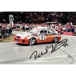 Richard Burns original authentic genuine signed photo. COA UACC