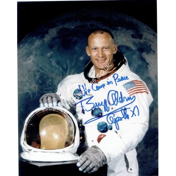 Buzz Aldrin genuine authentic signed autograph signatures photo. COA UACC