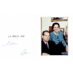 King Michael and Queen Anne  Romania  authentic genuine signed autographs. COA UACC