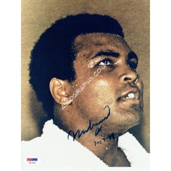 Muhammad Ali large authentic genuine signed card display. COA UACC