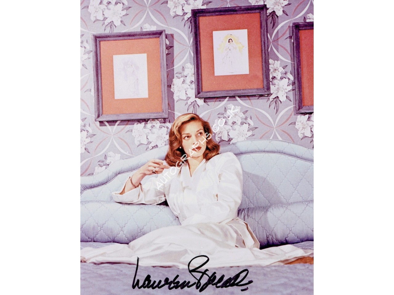 Lauren Bacall authentic genuine autograph signed photo