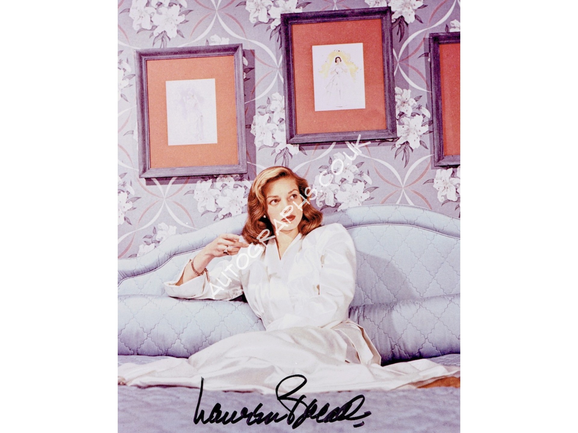 Lauren Bacall authentic genuine autograph signed photo