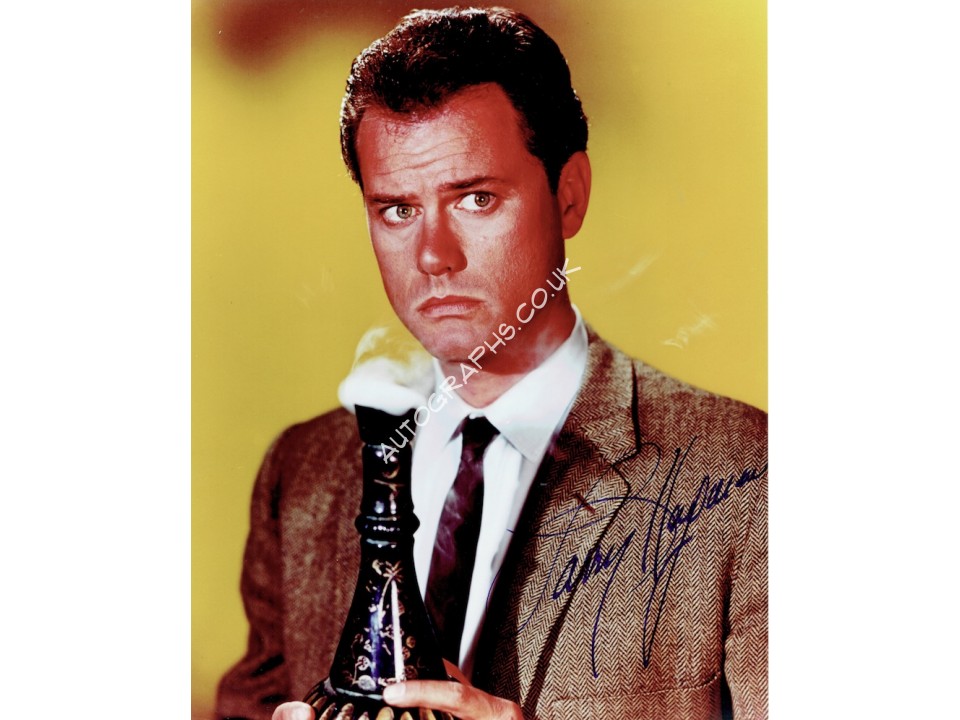 Larry Hagman  authentic genuine autograph signed photo. COA UACC