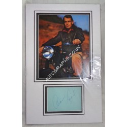 Alan Ladd genuine signature signed autograph display photo. COA UACC