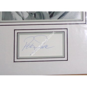 Peter O'toole Lawrence of Arabia genuine signature signed autograph display photo. COA UACC Peter O'toole Lawrence of Arabia genuine signature signed autograph display photo. COA UACC