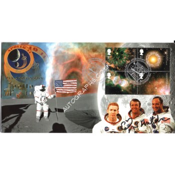 Edgar Mitchell Apollo 14 genuine authentic signed autograph FDC 3. COA UACC