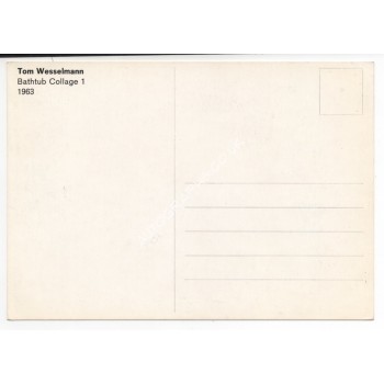 Tom Wesselmann authentic original signed colour postcard. COA UACC Tom Wesselmann authentic original signed colour postcard. COA UACC
