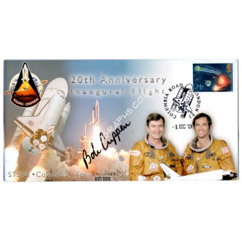 Shuttle STS01 Columbia Bob Crippen autograph authentic genuine signed cover. COA UACC