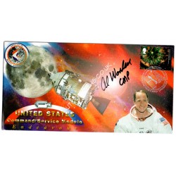 Apollo 15 CMP Al Worden autograph authentic genuine signed cover. COA UACC