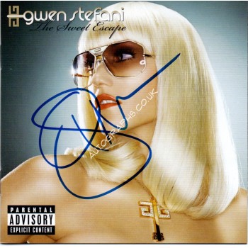 Gwen Stefani Sweet Escape authentic genuine signed autograph CD. COA UACC