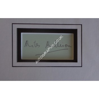 Miles Malleson genuine authentic signature autograph display. COA UACC
