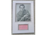 Tyrone Power genuine authentic signature autograph display. COA UACC