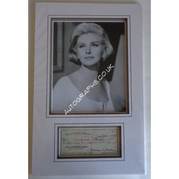 Joanne Woodward Newman authentic signature autograph display. COA UACC