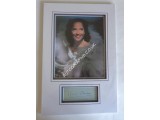 Merle Oberon genuine authentic signature autograph display. COA UACC Merle Oberon genuine authentic signature autograph display. COA UACC