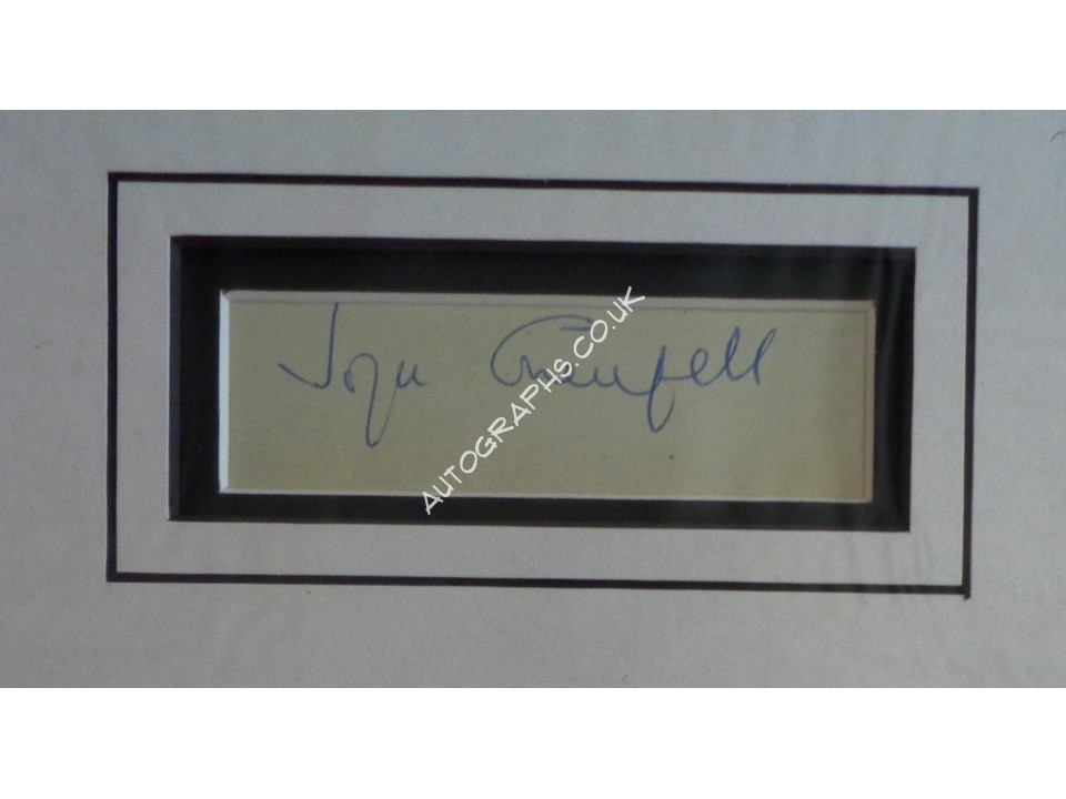 Joyce Grenfell authentic genuine signature signed autograph display photo. COA UACC