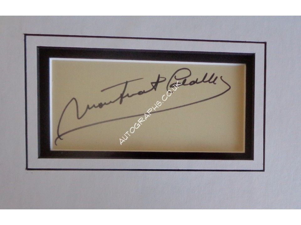 Monserat Caballe authentic genuine signature signed autograph display photo. COA UACC