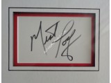 Meatloaf music signed authentic genuine signature autograph display. COA UACC
