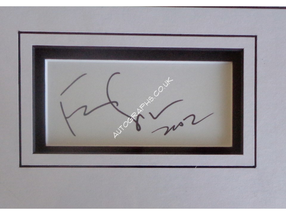 Francis Ford Coppola Godfather signed authentic signature autograph display. COA UACC