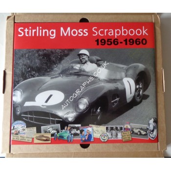 Stirling Moss Scrapbook F1 genuine authentic autograph signed book. COA UACC