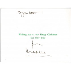 Prince Charles Royalty genuine authentic signed Christmas card. COA UACC
