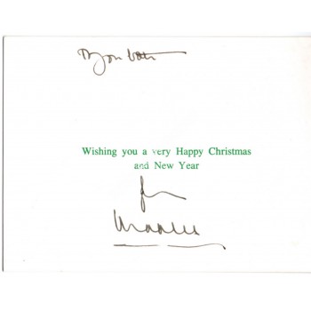 Prince Charles Royalty genuine authentic signed Christmas card. COA UACC