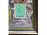 Jim Henson Muppets genuine authentic autograph signed signature display. COA UACC