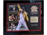 Queen Freddie Mercury genuine authentic autograph signed signature display. COA UACC