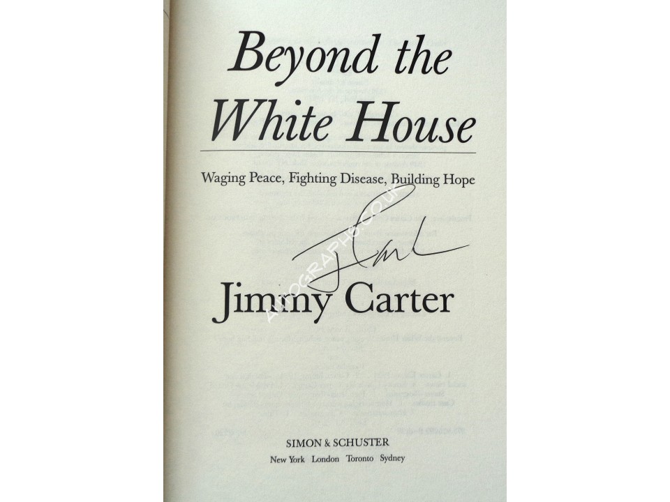 Jimmy Carter genuine authentic autograph signed signature book. COA UACC Jimmy Carter genuine authentic autograph signed signature book. COA UACC