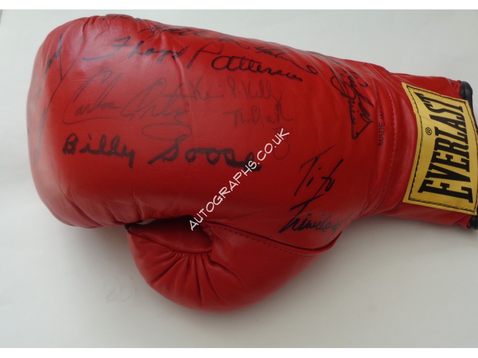 Ken Norton Floyd Patterson signed original genuine authentic glove. COA UACC