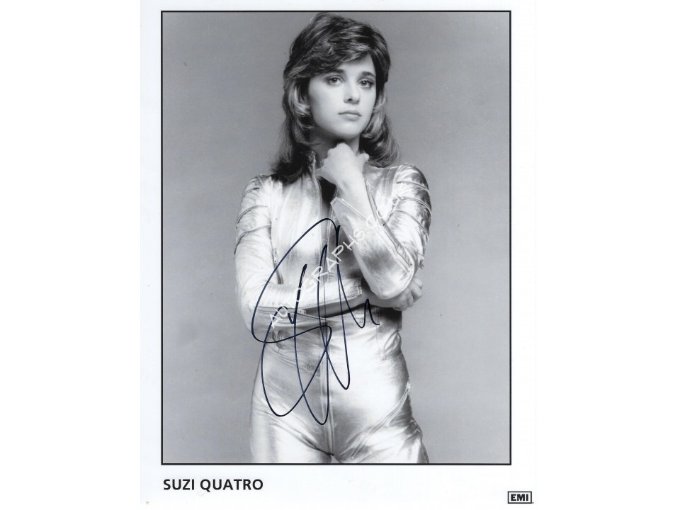 Suzi Quatro Signed 8x10 Photo 2. COA UACC