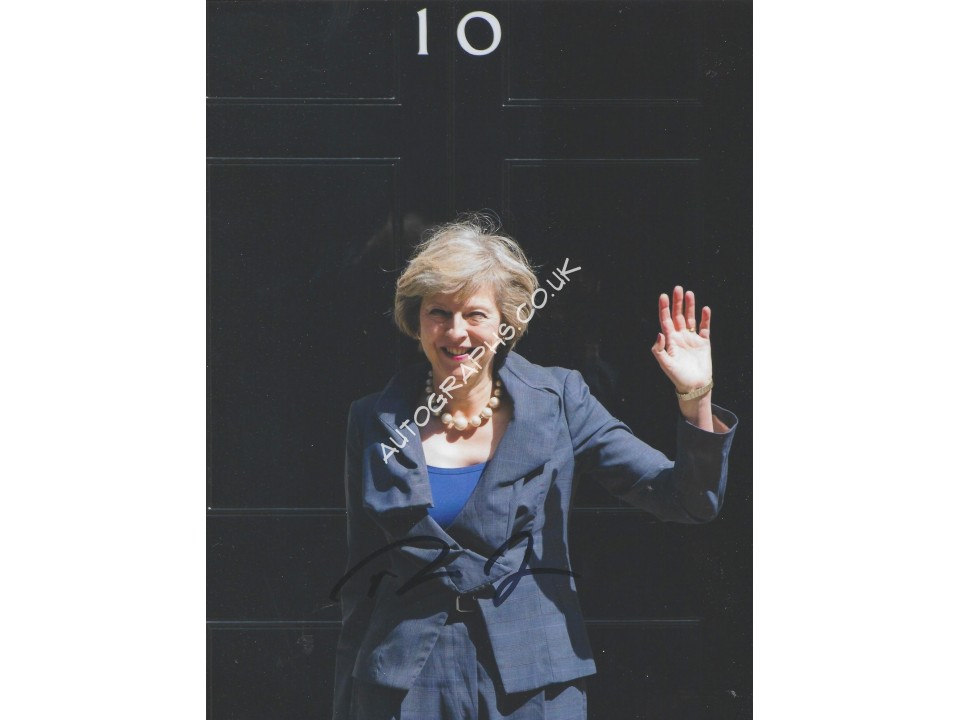 Theresa May Signed 8x10 Photograph UK Prime Minister. COA UACC Theresa May Signed 8x10 Photograph UK Prime Minister. COA UACC
