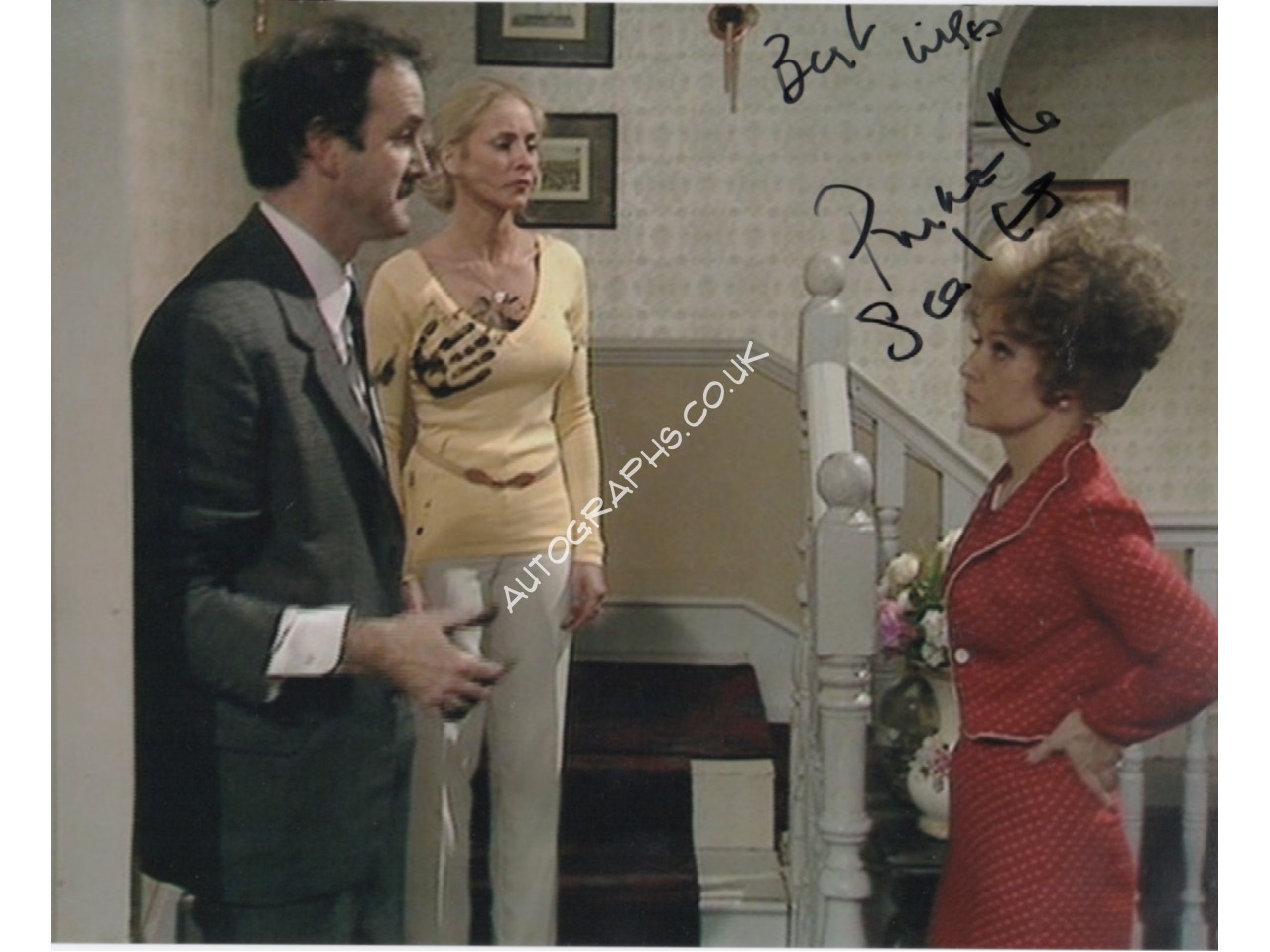 Fawlty Towers Prunella Scales signed autograph colour photo 4