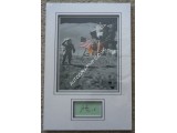 Jim Irwin Apollo 15 genuine signed authentic signature & photo. COA UACC