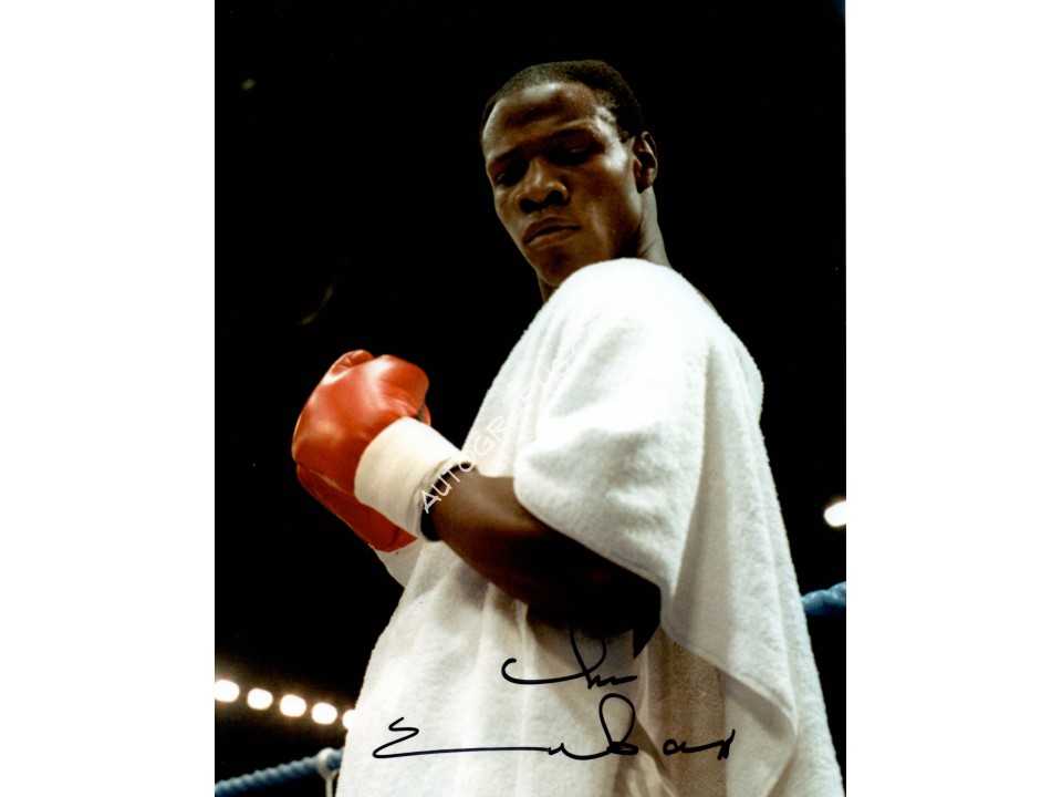 Chris Eubank Boxing genuine signed authentic autograph colour photo 2. COA UACC