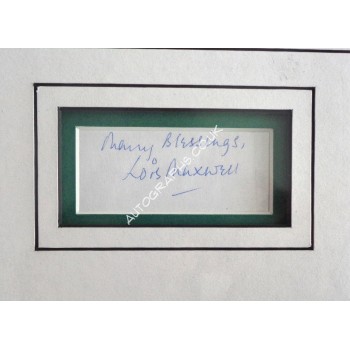 Lois Maxwell James Bond genuine signed authentic signature & photo. COA UACC