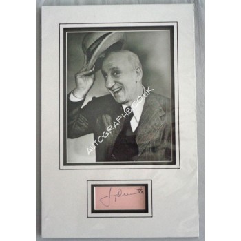 Jimmy Durante signed genuine signature autograph display. COA UACC