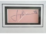Jimmy Durante signed genuine signature autograph display. COA UACC