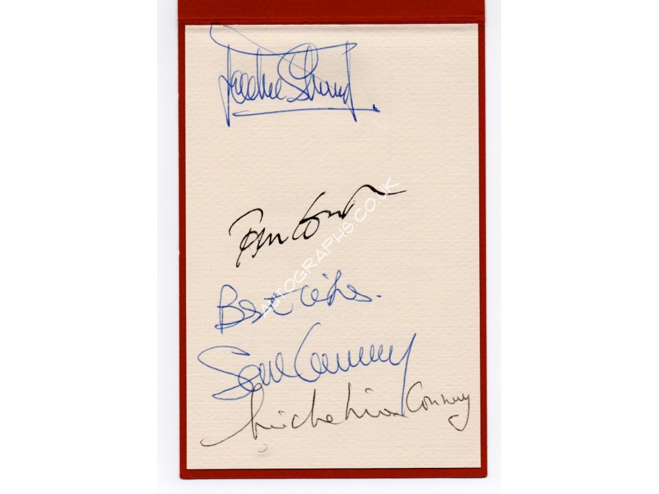 Sean Connery James Bond genuine signed authentic autograph invitation. COA UACC