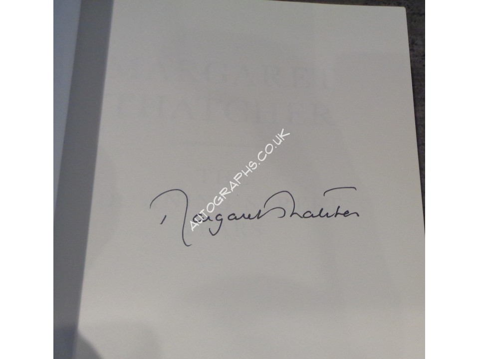 Margaret Thatcher Downing Street Years genuine signed authentic book. COA UACC Margaret Thatcher Downing Street Years genuine signed authentic book. COA UACC