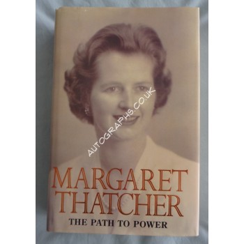 Margaret Thatcher PM authentic genuine signed autograph book politics. COA UACC