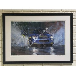 Petter Solberg Original Nicholas Watts Painting Signed. COA UACC