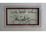 Debra Winger Wonder Girl signed genuine signature autograph display. COA UACC