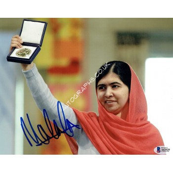 Malala Yousafzai genuine authentic signed autographs. COA UACC