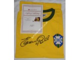 Edson Pele Brazil 1970 genuine signed authentic signature on shirt. COA UACC Edson Pele Brazil 1970 genuine signed authentic signature on shirt. COA UACC