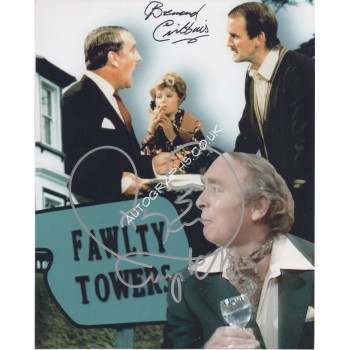 Ken Campbell Bernard Cribbins Fawlty Towers genuine signed authentic signature photo. COA UACC