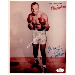 Jersey Joe Walcot Boxing genuine signed authentic signature photo. COA UACC