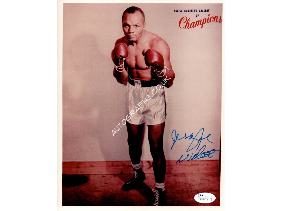 Jersey Joe Walcot Boxing genuine signed authentic signature photo. COA UACC Jersey Joe Walcot Boxing genuine signed authentic signature photo. COA UACC