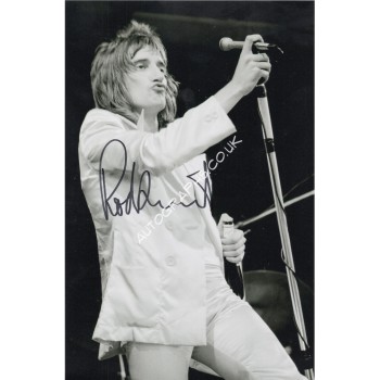 Rod Stewart Faces genuine signed authentic signature photo. COA UACC