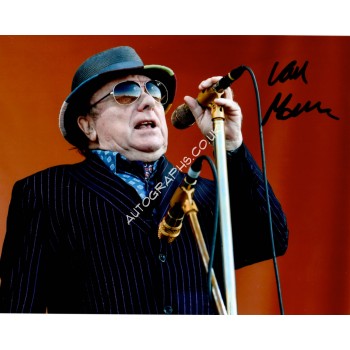 Van Morrison genuine signed authentic signature photo. COA UACC