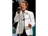 Rod Stewart genuine signed authentic signature photo. COA UACC